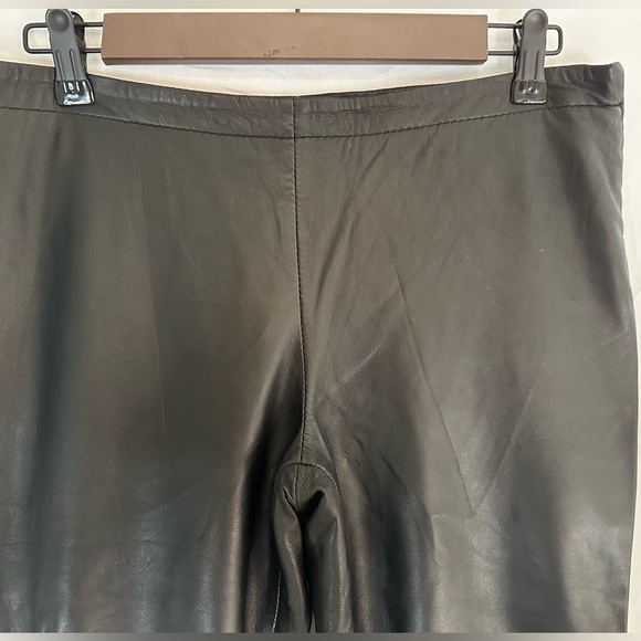 Genuine Leather Mango brand Pants/ Leggings in black with Zip Ankle Size 4 - Picture 6 of 6